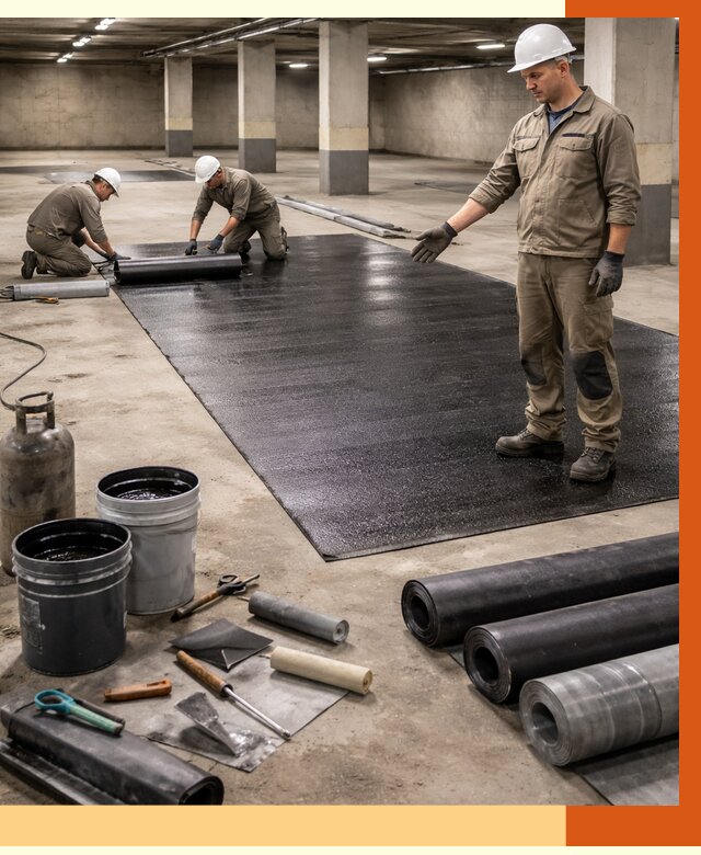 Гидроизоляция паркинга в Камышине от 1233 руб/м² — профессиональная защита | ТепломастерКмш