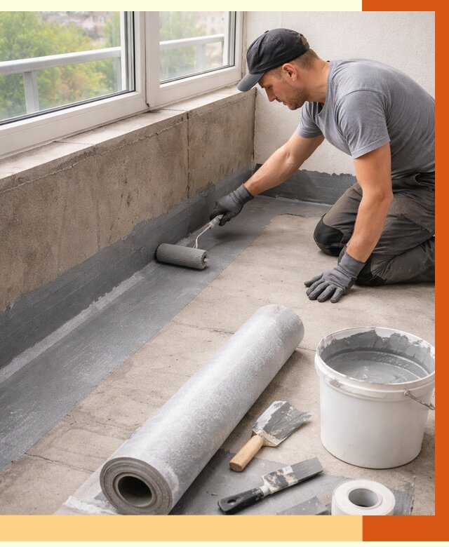 Профессиональная гидроизоляция балкона в Камышине от 4316 руб. | ТепломастерКмш