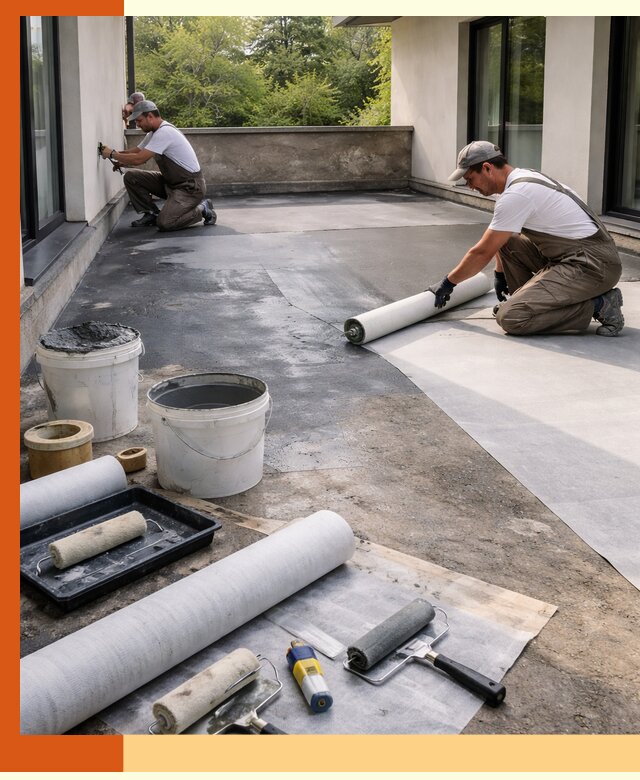 Гидроизоляция террасы в Камышине — надежная защита от влаги и протечек