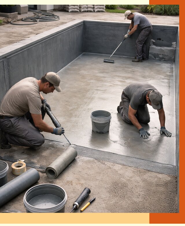 Профессиональная гидроизоляция бассейна в Камышине от 6679 руб. за м2 | ТепломастерКмш