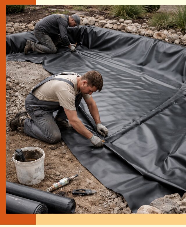 Гидроизоляция пруда в Камышине: надежная защита и герметизация