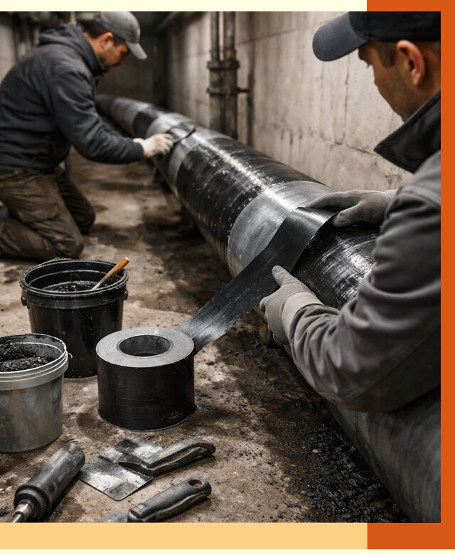 Гидроизоляция труб в Камышине от 2569 руб. — профессиональная герметизация | ТепломастерКмш