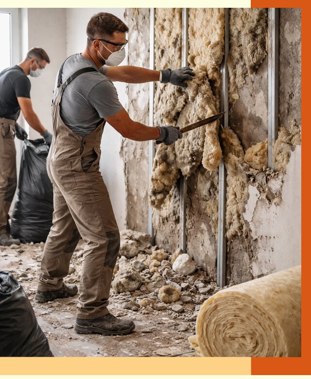 Демонтаж старого утеплителя в Камышине от 3597 руб. — работы под ключ | ТепломастерКмш