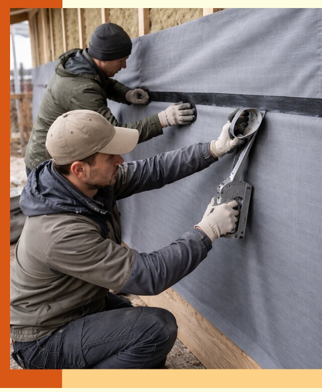 Монтаж ветроизоляции зданий и конструкций в Камышине