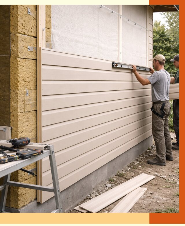 Монтаж сайдинга после утепления в Камышине от 1901 руб. — обшивка и облицовка | ТепломастерКмш